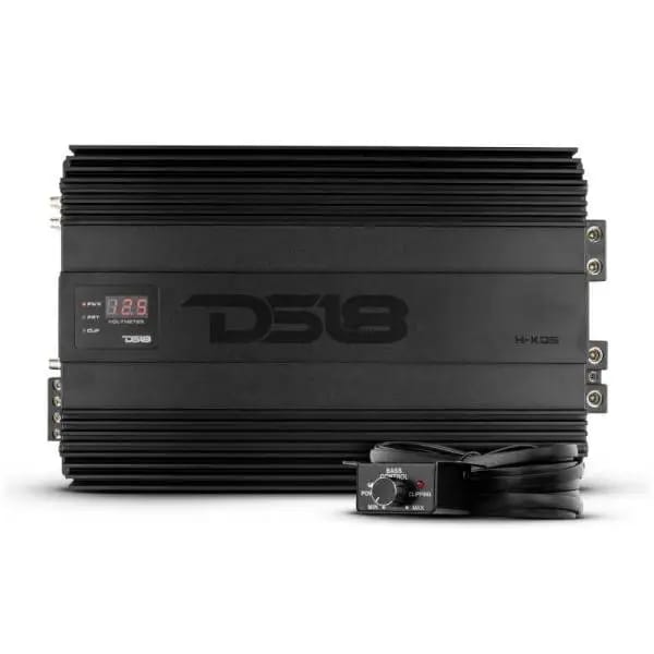 DS18 1-Channel Amp 9200 Burst/0.5ohm 5000/1ohm 3500/2ohm 2200/4ohm Watts RMS w/ Voltmeter Black thumbnail 2