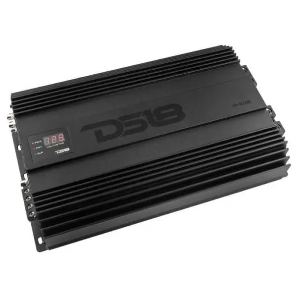 DS18 1-Channel Amp 9200 Burst/0.5ohm 5000/1ohm 3500/2ohm 2200/4ohm Watts RMS w/ Voltmeter Black thumbnail 7