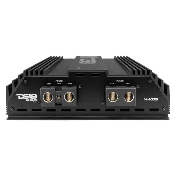 DS18 1-Channel Amp 9200 Burst/0.5ohm 5000/1ohm 3500/2ohm 2200/4ohm Watts RMS w/ Voltmeter Black thumbnail 6