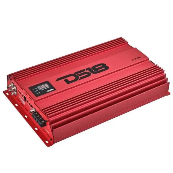 DS18 1-Channel Amp 9200 Burst/0.5ohm 5000/1ohm 3500/2ohm 2200/4ohm Watts RMS w/ Voltmeter Red thumbnail 4