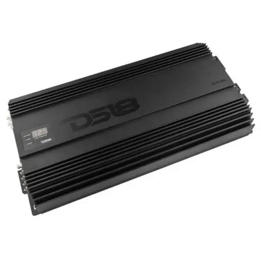 DS18 1-Channel Amp 15000 Burst/0.5ohm 8000/1ohm 4800/2ohm 2500/4ohm Watts RMS w/ Voltmeter Black