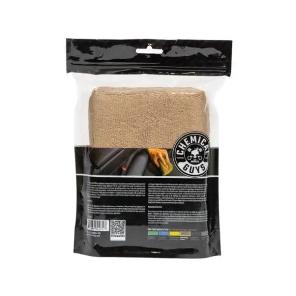 Chemical Guys Workhorse Microfiber Applicator - 5in x 3in x 1.5in - Tan - 2 Pack thumbnail 2