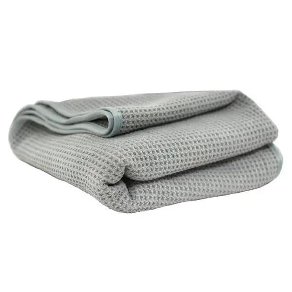 Chemical Guys Waffle Weave Gray Matter Microfiber Drying Towel - 36in x 25in thumbnail 2
