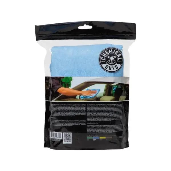 Chemical Guys Workhorse Professional Microfiber Towel - 16in x 16in - Blue - 3 Pack thumbnail 2