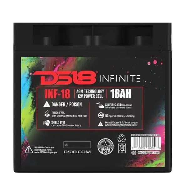 DS18 750 Watts 18 AH Infinite AGM Power Cell Battery thumbnail 2