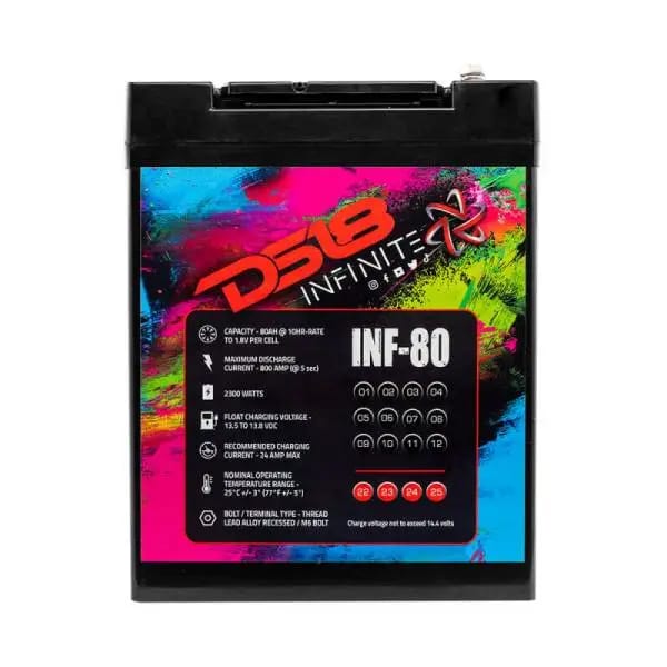 DS18 2300 Watts 80 AH Infinite AGM Power Cell Battery thumbnail 3