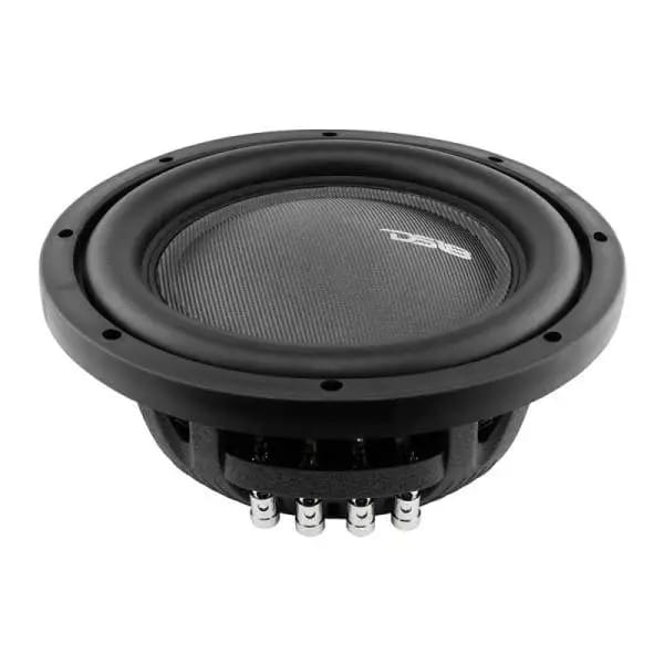 DS18 10in 600 Watts RMS 4 ohm DVC Shallow Mount Fiber Glass Subwoofer IXS Series thumbnail 3