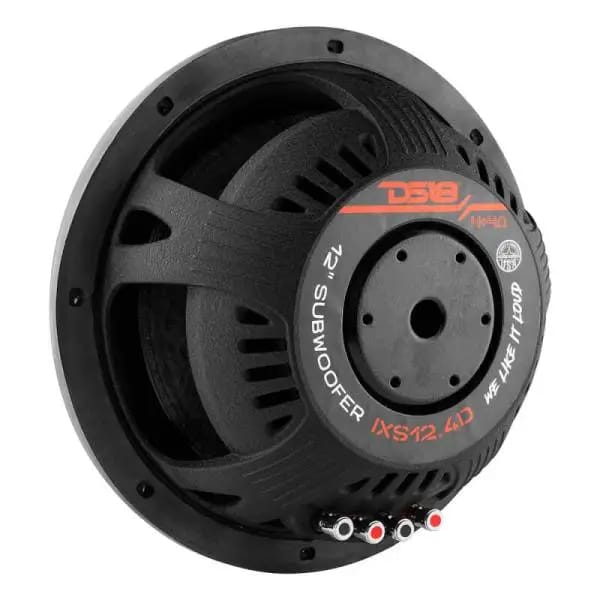 DS18 12in 800 Watts RMS 4 ohm DVC Shallow Mount Fiber Glass Subwoofer IXS Series thumbnail 2