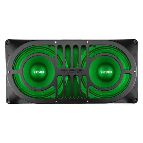 DS18 TJ/JK/JKU/JL/JLU Tailgate Enclosure Fits 2x 10in Subwoofers Grill Included thumbnail 2