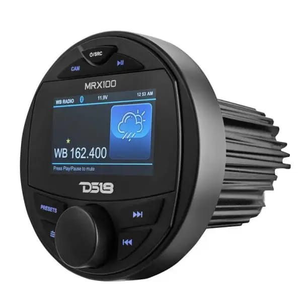 DS18 3in Color TFT Screen 2 Zones 4 volts Output BT RDS 4 x 50 Watts Silicone Cover Headunit MRX100 thumbnail 6