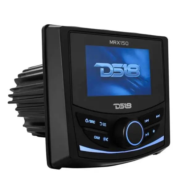 DS18 3in Color TFT Screen 2 Zones 4 volts Output BT RDS 4 x 50 Watts Silicone Cover Headunit MRX150 thumbnail 2