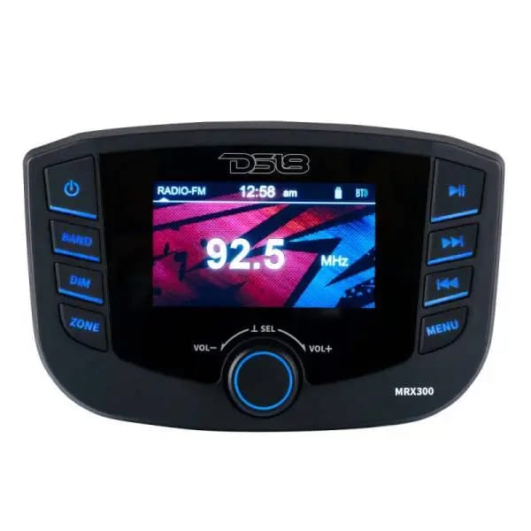 DS18 3in Color TFT Screen 3 Zones 4 volts Output BT RDS 4 x 50 Watts Headunit thumbnail 2