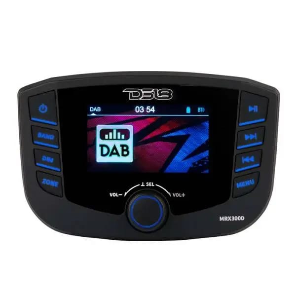 DS18 3in Color TFT Screen 3 Zones 4 volts Output BT RDS 4x 50 Watts DAB Europe Antenna Incl Headunit thumbnail 3