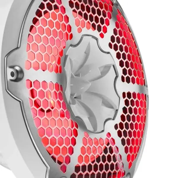 DS18 NXL-M Series Spkr w/ RGB LED Lights 10in 2-Way 200 Watts RMS 4 ohm Wht Grill Detached w/ Cover thumbnail 8