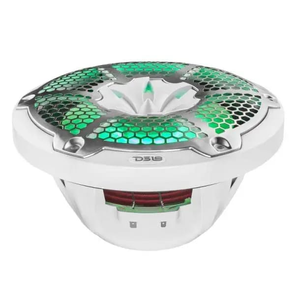 DS18 NXL-M Series Spkr w/ RGB LED Lights 10in 2-Way 200 Watts RMS 4 ohm Wht Grill Detached w/ Cover thumbnail 3