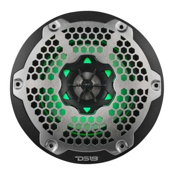 DS18 NXL-M Series Spkr w/ RGB LED Lights 6.5in 2-Way 100 Watts RMS 4 ohm Blk Grill Detached w/ Cover thumbnail 5