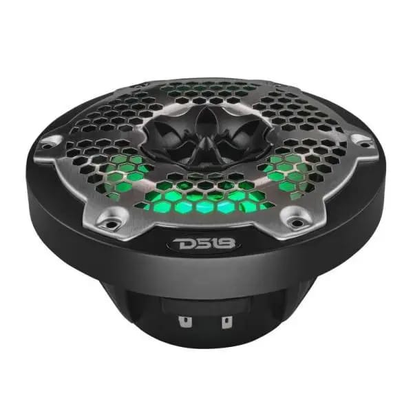 DS18 NXL-M Series Spkr w/ RGB LED Lights 6.5in 2-Way 100 Watts RMS 4 ohm Blk Grill Detached w/ Cover thumbnail 6