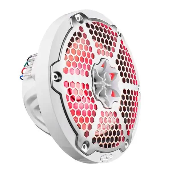 DS18 NXL-M Series Speaker w/ RGB LED Lights 8in 2-Way 125 Watts RMS 4 ohm White w/ Cover thumbnail 9