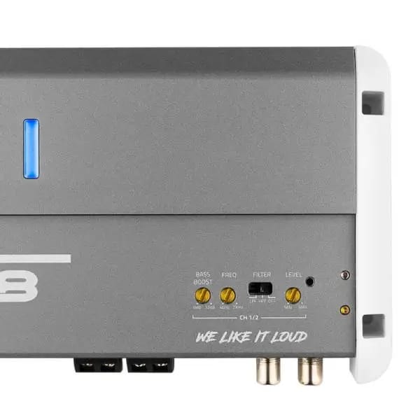 DS18 2-Channel Class-D Amp Full-Range 2x 250 Watts RMS at4 ohm IP55 Waterproof Rating thumbnail 3