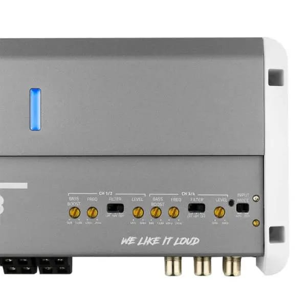 DS18 4-Channel Class-D Amp Full-Range 2x 150 Watts RMS at4 ohm IP55 Waterproof Rating thumbnail 3