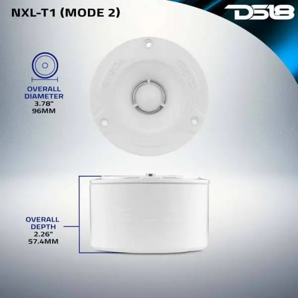 DS18 3.8in 120 Watts RMS 4 ohm 1in Aluminum Vc Super Bullet Tweeter thumbnail 9