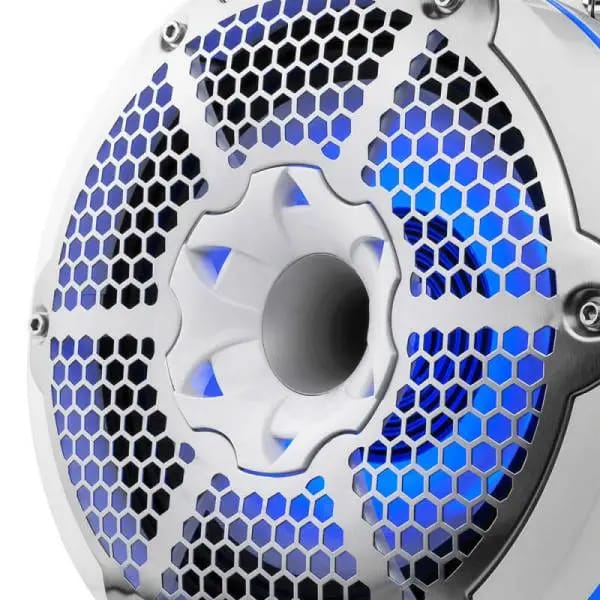 DS18 Tower Speakers Towers Speakers 10in 1in Driver 300 Watts RMS w/ RGB LED Lights White thumbnail 6