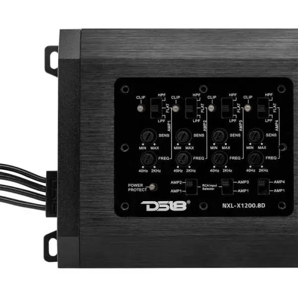 DS18 8-Channel Class-D Amp Full-Range 8 x 150 Watts RMS at4 ohm IP67 Waterproof Rating thumbnail 2