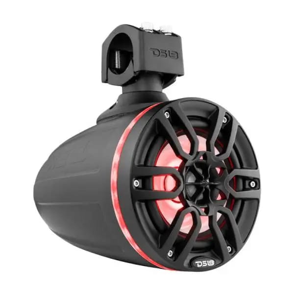 DS18 Tower Speakers 6.5in 100 Watts RMS w/ RGB LED Lights Red thumbnail 7