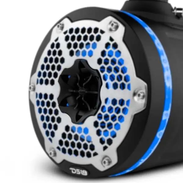 DS18 Tower Speakers 6.5in 1in Driver 150 Watts RMS w/ RGB LED Lights Black thumbnail 2