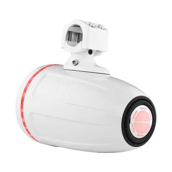 DS18 Tower Speakers 6.5in 1in Driver 150 Watts RMS w/ RGB LED Lights White thumbnail 4