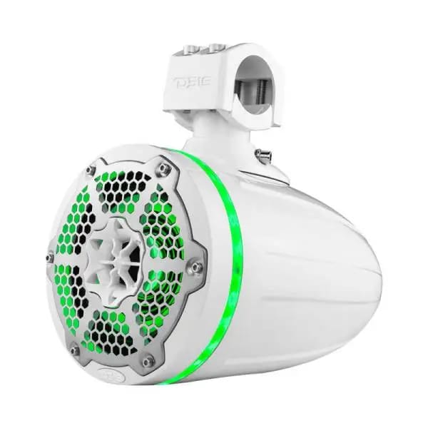DS18 Tower Speakers 6.5in 1in Driver 150 Watts RMS w/ RGB LED Lights White thumbnail 5
