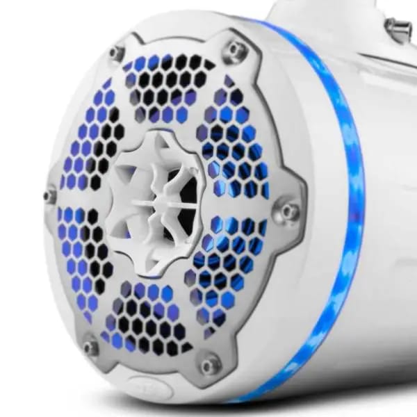DS18 Tower Speakers 6.5in 1in Driver 150 Watts RMS w/ RGB LED Lights White thumbnail 9