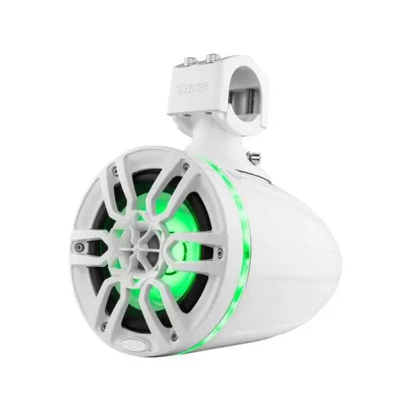 DS18 Tower Speakers 6.5in 100 Watts RMS w/ RGB LED Lights White thumbnail 4