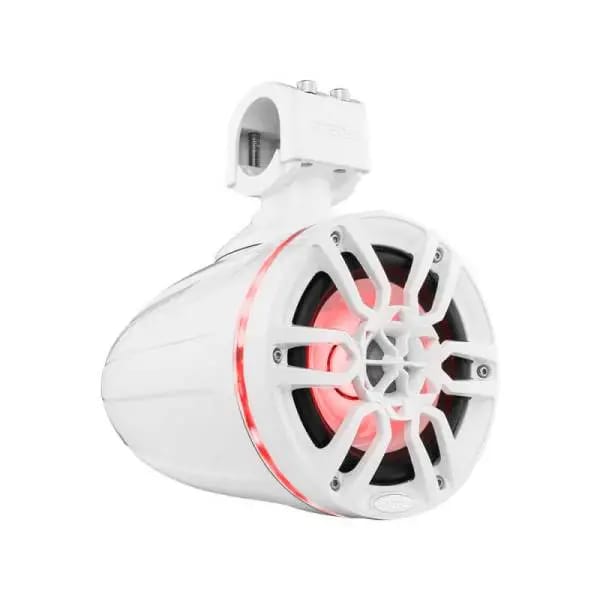 DS18 Tower Speakers 6.5in 100 Watts RMS w/ RGB LED Lights White thumbnail 6