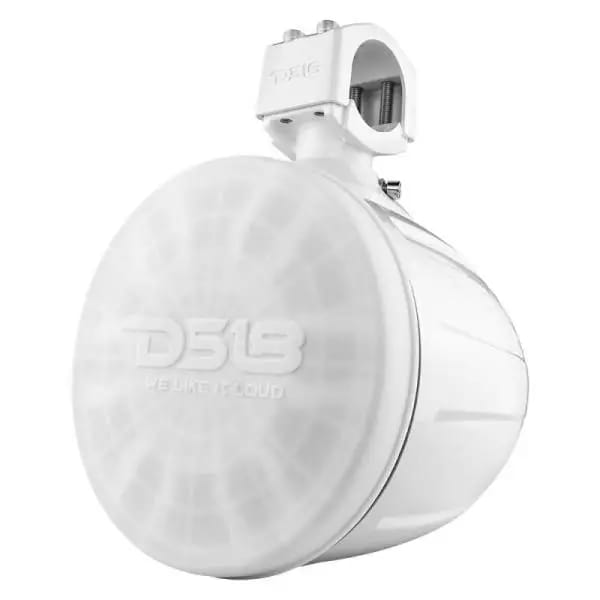 DS18 Compact Pro Towers 8in 250 Watts RMS RGB LED Lights PRO-HY8.4B Included Cover Included White thumbnail 5