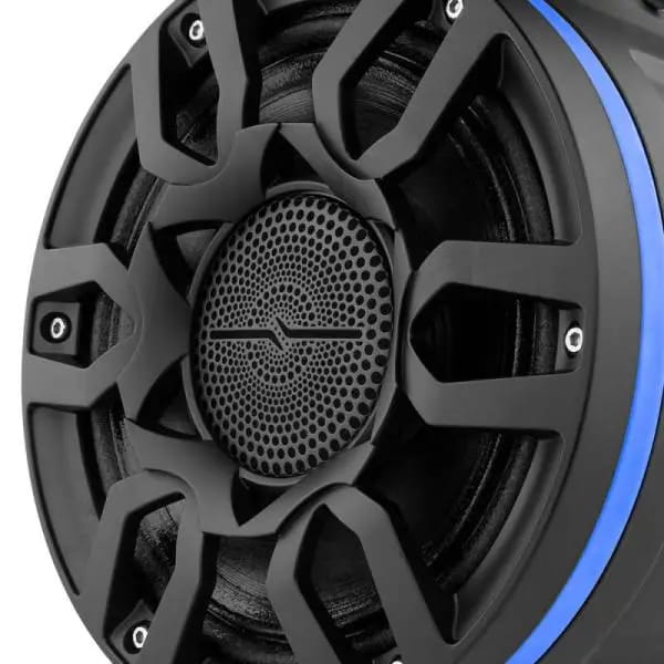 DS18 Compact Pro Towers 8in 250 Watts RMS RGB LED Lights PRO-HY8.4B Included Cover Included White thumbnail 2