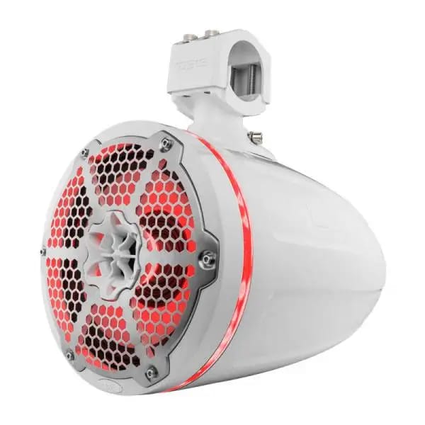 DS18 Towers With Built In Driver And Passive Radiator Tower 8in 1in 180 Watts RMS RGB LEDs White thumbnail 2