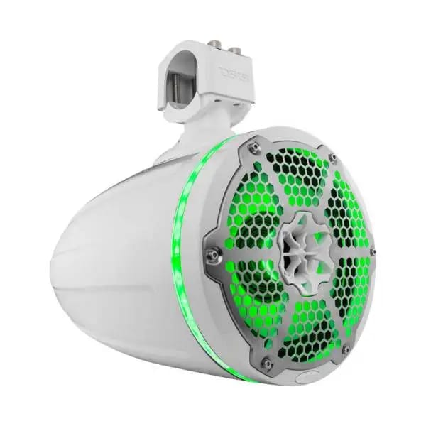 DS18 Towers With Built In Driver And Passive Radiator Tower 8in 1in 180 Watts RMS RGB LEDs White thumbnail 3