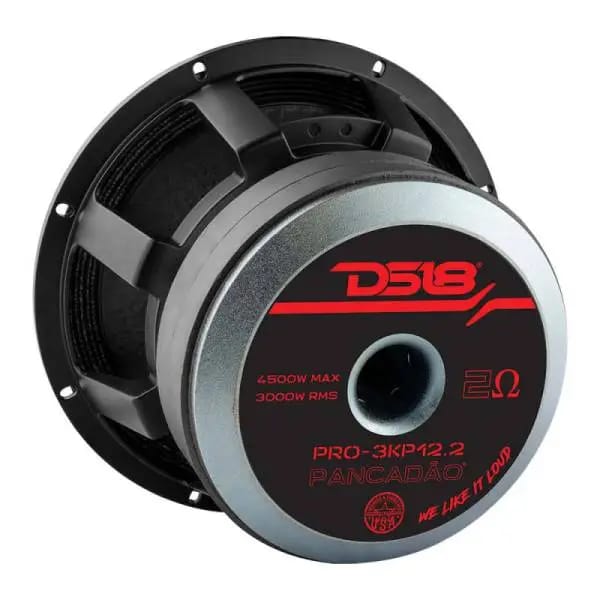 DS18 12in 3000 Watts RMS 2 ohm Mid-Bass Loudspeaker thumbnail 2