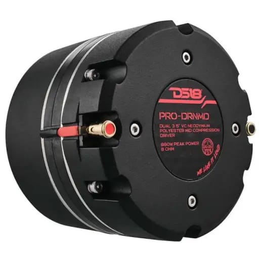 DS18 2in Drivers Bolt-On Throat 440 Watts RMS 2x 3.5in Dual Polyester Vc 8 ohm