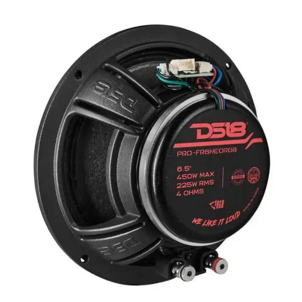 DS18 6.5in 225 Watts RMS 4 ohm Neodymium Full Range Loudspeaker RGB Bullet Loudspeaker thumbnail 2