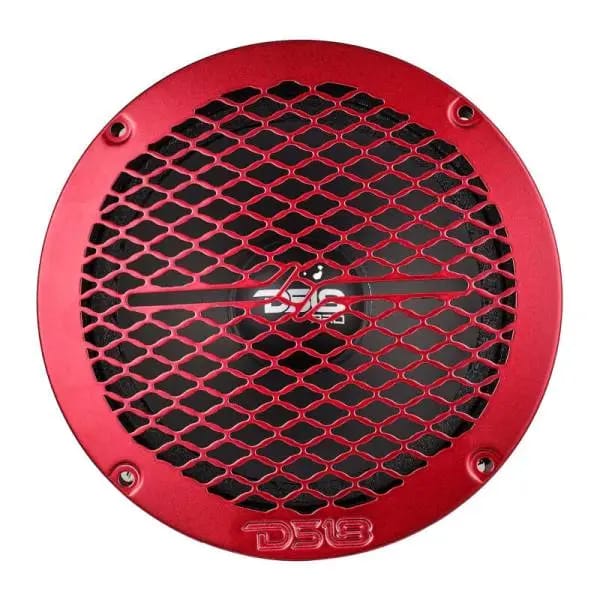 DS18 6.5in Speaker Grill Shallow- Red thumbnail 2
