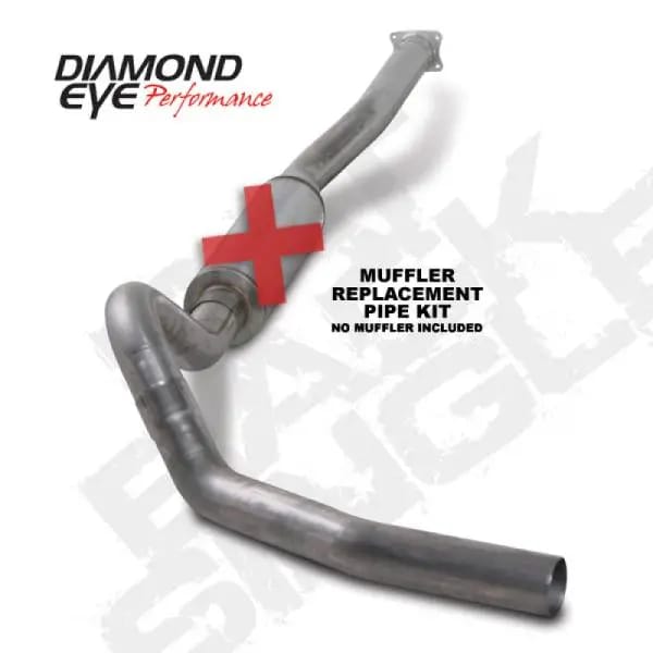 Diamond Eye KIT 4in Catback Single MFLR RPLCMENT PIPE SS 01-05 CHEVY/GMC 6.6L 2500/3500 thumbnail 3