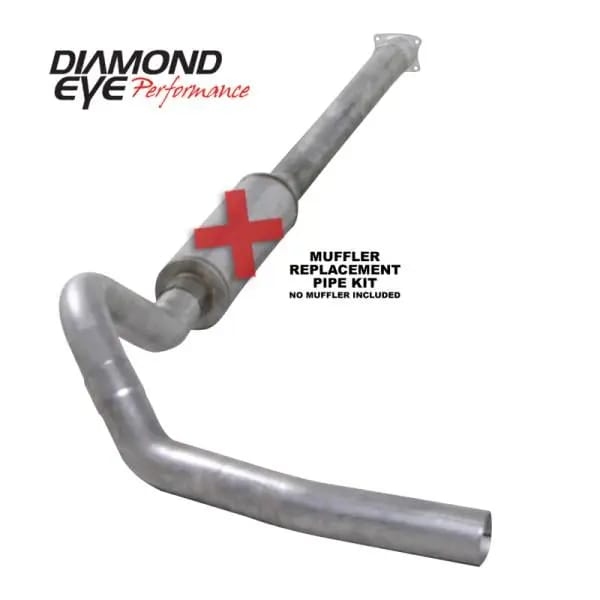 Diamond Eye KIT 4in Catback Single MFLR RPLCMENT PIPE SS 01-05 CHEVY/GMC 6.6L 2500/3500 thumbnail 4