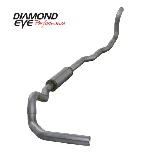 Diamond Eye KIT 4in Turbo Back SGL AL: 4-WHEEL DRIVE ONLY 89-93 DODGE CUMMINS 5.9L thumbnail 2