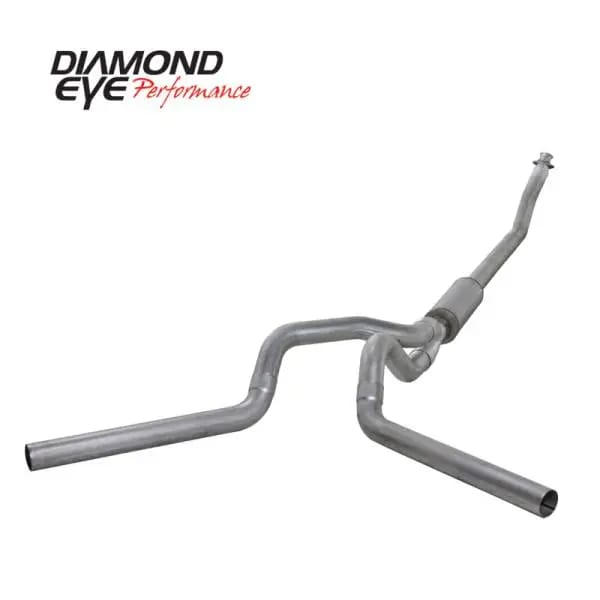 Diamond Eye KIT 4in Turbo Back DUAL AL: 94-02 DODGE CUMMINS 5.9L thumbnail 2