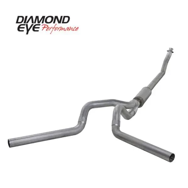 Diamond Eye KIT 4in Turbo Back DUAL AL: 94-02 DODGE CUMMINS 5.9L thumbnail 4