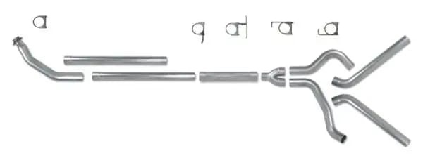 Diamond Eye KIT 4in Turbo Back MFLR RPLCMENT PIPE DUAL SS: 94-02 DODGE CUMMINS 5.9L thumbnail 5