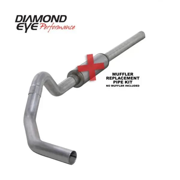 Diamond Eye KIT 4in Catback MFLR RPLCMENT PIPE Single AL: 2004.5-2007.5 DODGE CUMMINS 600 thumbnail 4
