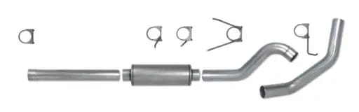 Diamond Eye KIT 4in Catback Single SS: 2004.5-2007.5 DODGE CUMMINS 600